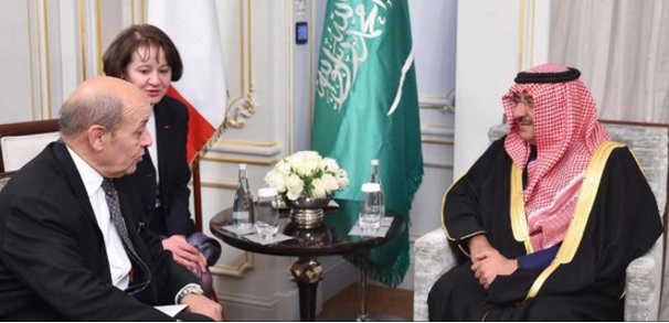 فرانسیسی وزیر دفاع سے سعودی ولی عہد کی ملاقات
